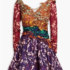 Zimmermann Multicolor Paisley Mini Dress